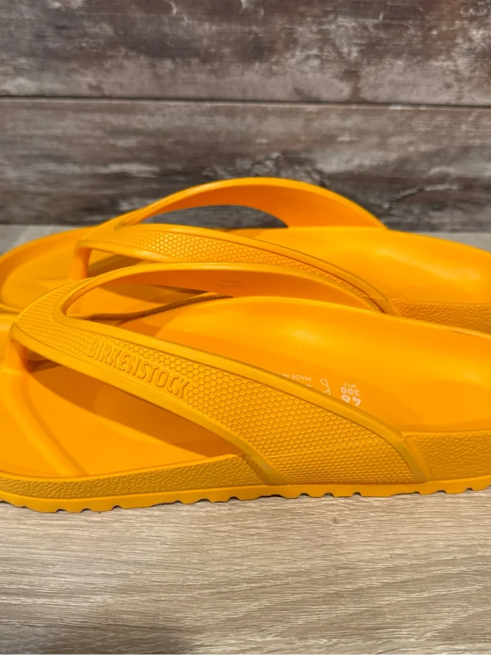Birkenstock Bright Orange EVA Flip Flops